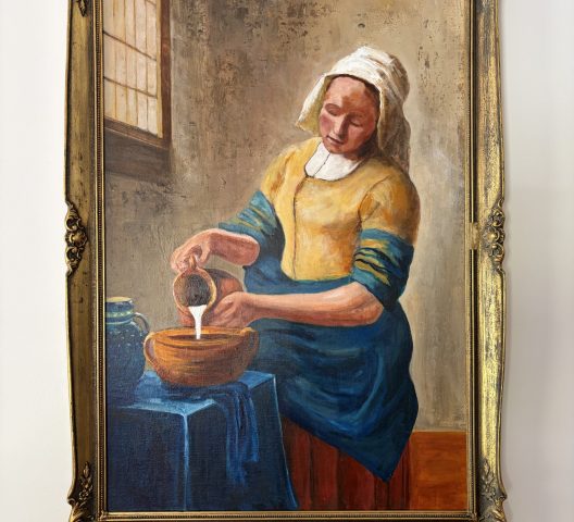 Homage to Vermeer and the Milkmaid